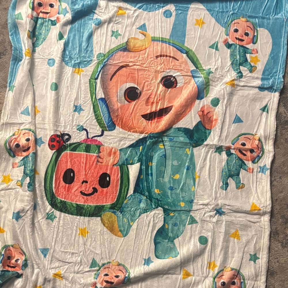 Colorful Cocomelon Character Blanket